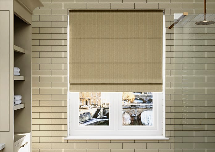 Montierre Stripe, Bare Stone - Roman Blind - Image 3